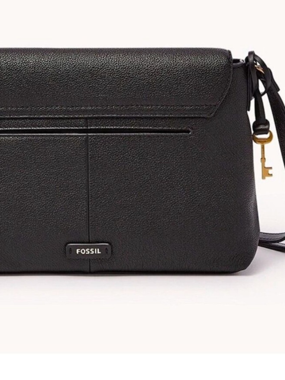 Fossil Black Leather Crossbody - Picture 3 of 4